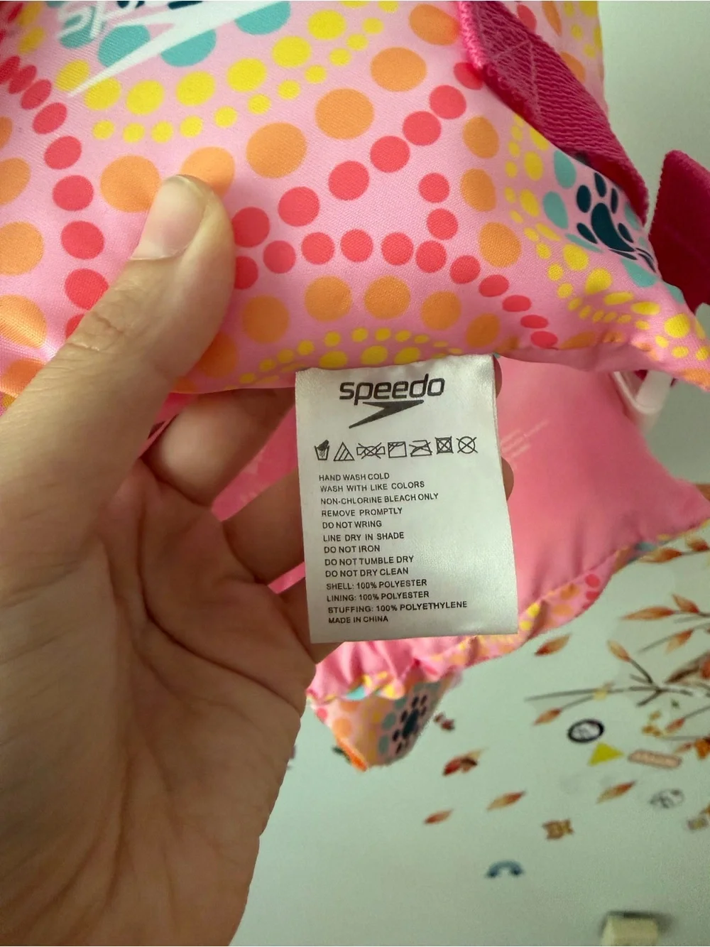 Speedo Pink, Teal & Orange Kids' Jellyfish Swim Bib
